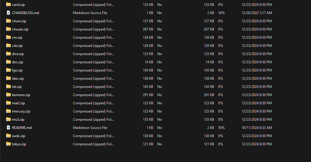 Segatools ZIP example